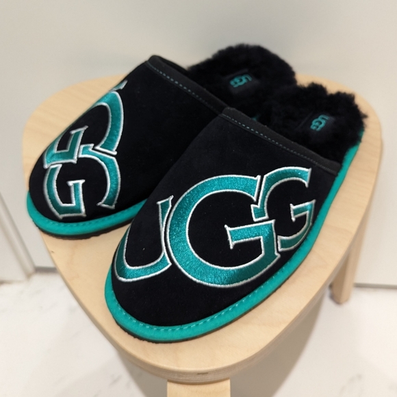UGG Men's Scuff Logo II Slippers - Sz 9 - Picture 2 of 11